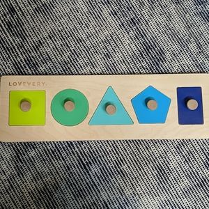 Lovevery Wooden Shape Puzzle Friends